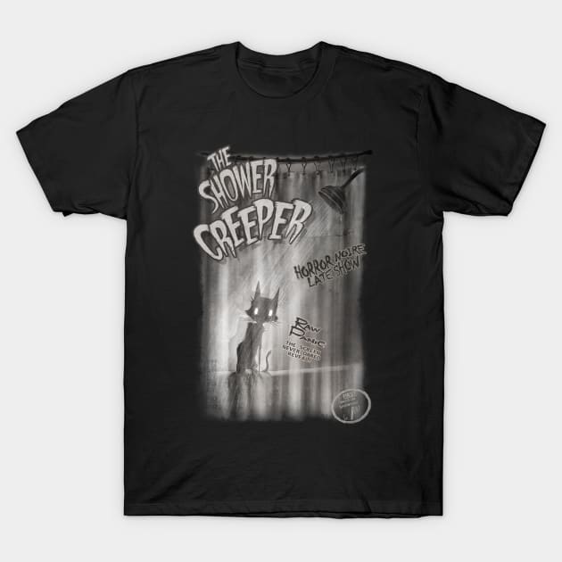 The Shower Creeper (titled) T Shirt T-Shirt by Floof Monster Co